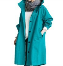 Oversized Women's Mid-Length Loose Windbreaker Jacket